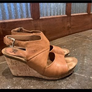 Sofft Corrina Wedges Cognac